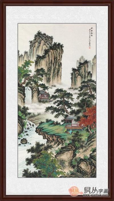 玄關(guān)豎版畫掛什么好？詩(shī)情畫意的山水畫了解下！