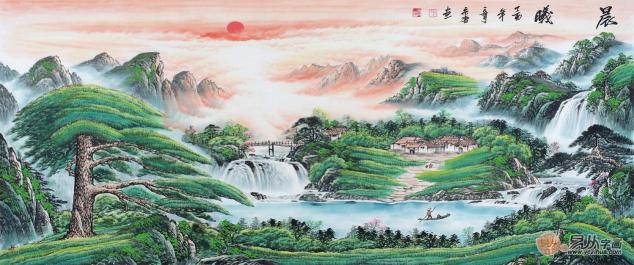 客廳沙發(fā)墻掛什么好？易從網(wǎng)名人字畫裝飾風(fēng)水順暢財運旺！