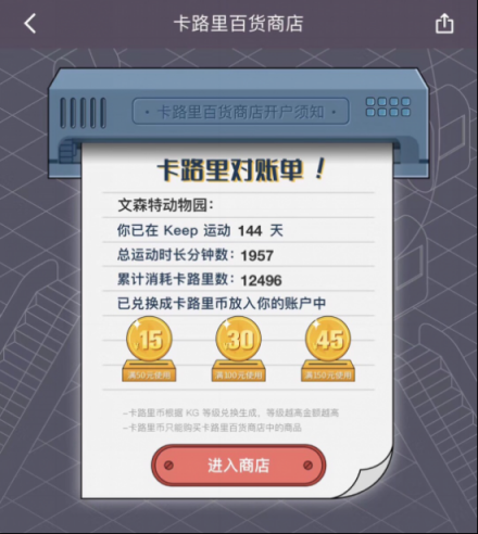Keep真會(huì)玩！開設(shè)首家卡路里百貨商店，出售美好人生！