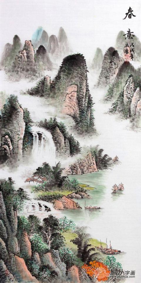 家里走廊掛什么畫好？手繪國畫裝飾家居藝術(shù)風(fēng)水好！