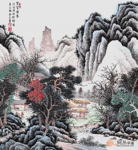 許吉爾精品山水國畫欣賞？領(lǐng)略自然山水藝術(shù)更雅致！