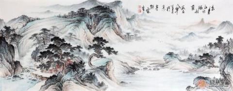 中式客廳掛什么畫好？仿古山水更有“儒雅中國風(fēng)”