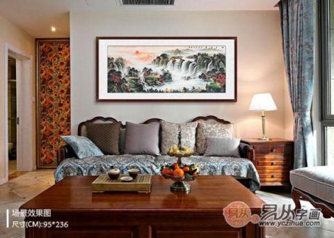 客廳沙發(fā)墻掛畫(huà)推薦！五幅山水國(guó)畫(huà)打造不同美麗的家！