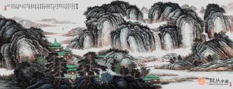 國家一級書畫師許吉爾山水賞析！領(lǐng)略自然山水景色淡泊更雅致！