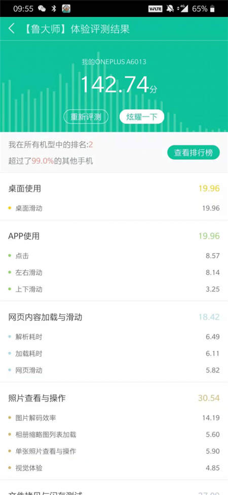 一加6T跑分對(duì)比，魯大師性能排行沖進(jìn)前五！