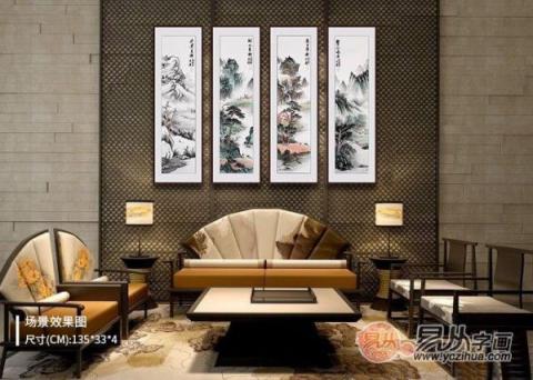 客廳藝術(shù)畫裝飾畫？宋唐國(guó)畫裝飾美景旺財(cái)好運(yùn)來！
