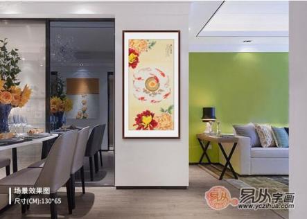 客廳掛什么畫招財(cái) 易從網(wǎng)力薦風(fēng)水畫九魚圖