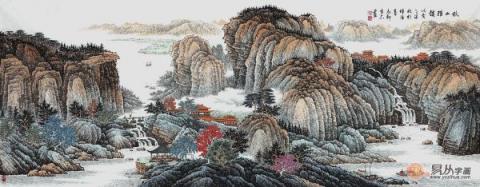 客廳掛什么畫風(fēng)水好？精品山水國畫打造風(fēng)水順暢財運旺！