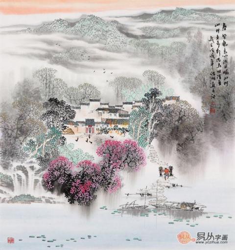 畫家諸明山水畫欣賞，領(lǐng)略秀麗江南景色優(yōu)美！