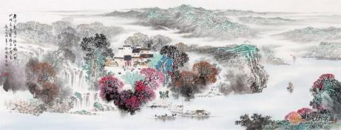畫家諸明山水畫欣賞，領(lǐng)略秀麗江南景色優(yōu)美！