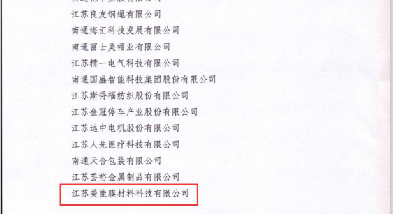 中信環(huán)境南通美能公司通過專精特新科技小巨人企業(yè)認定