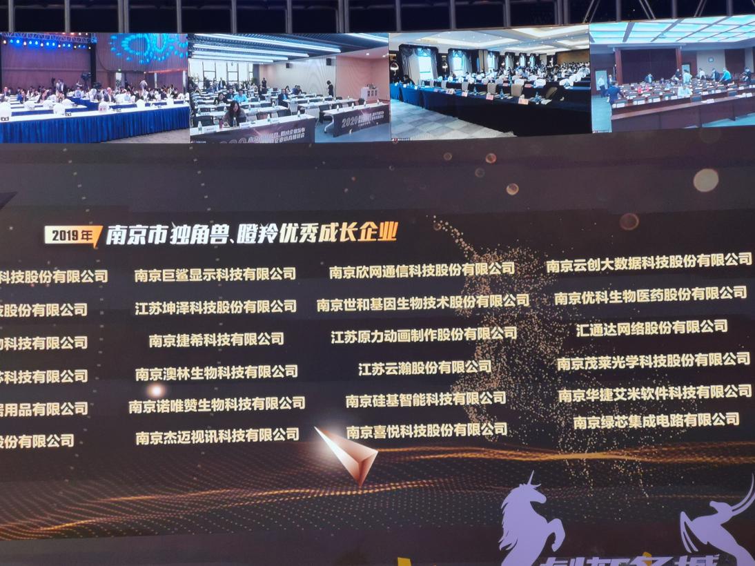 喜訊！云創(chuàng)大數(shù)據(jù)膺選“2019年南京市獨(dú)角獸瞪羚優(yōu)秀企業(yè)”！