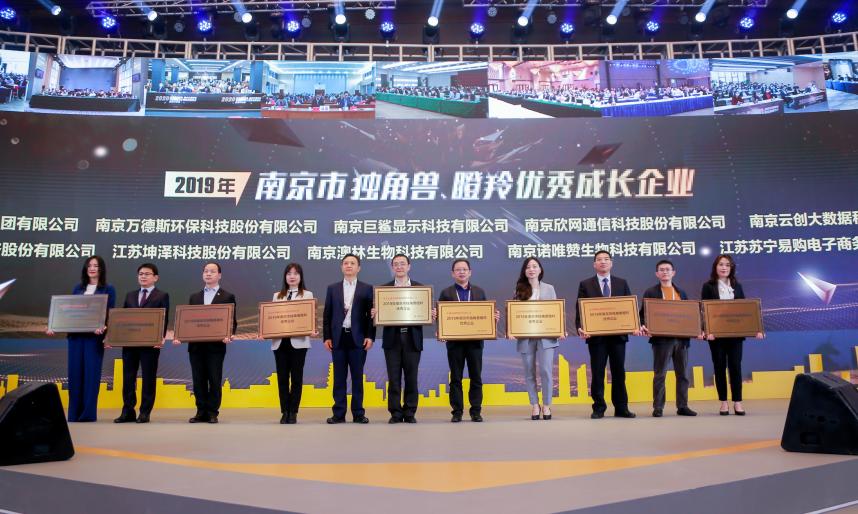 喜訊！云創(chuàng)大數(shù)據(jù)膺選“2019年南京市獨(dú)角獸瞪羚優(yōu)秀企業(yè)”！