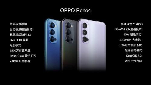 高顏值+大電池，5G視頻手機OPPO Reno4系列驚喜亮相