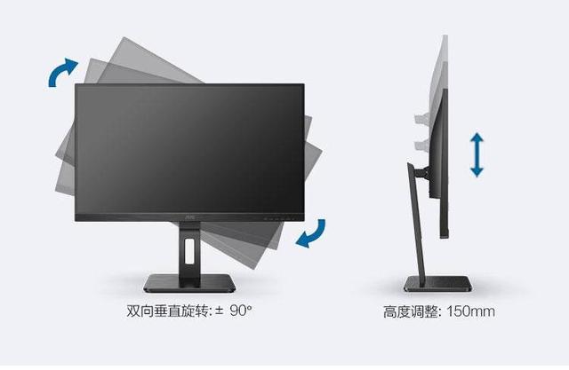 搭載USB C接口，AOC P2系列打造極速傳輸體驗!