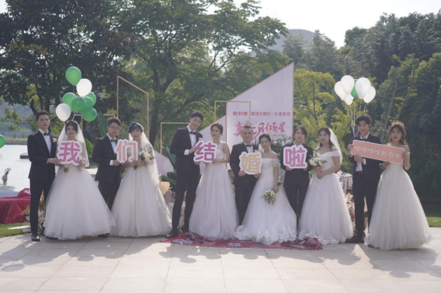 疫情后的集體婚禮，是水星家紡對員工的關(guān)懷