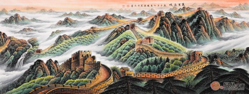 畫家李國(guó)勝國(guó)畫長(zhǎng)城 李國(guó)勝山水畫萬(wàn)里長(zhǎng)城作品賞析