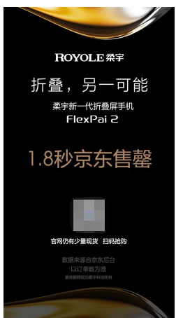 柔宇FlexPai 2京東首銷遭瘋搶，預(yù)約人數(shù)近30萬