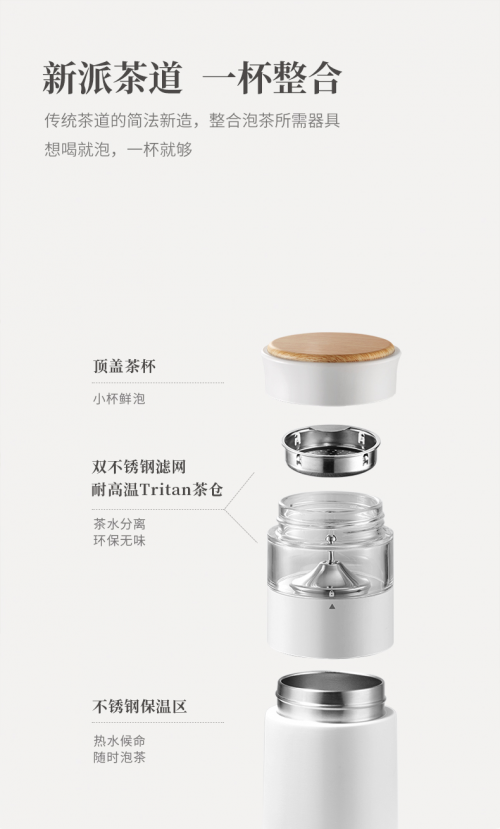 飲茶文化帶著“潮”，鳴盞保溫杯為年輕人精心泡好茶！