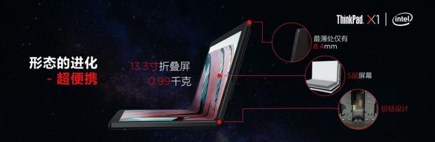 采用混合技術(shù)的英特爾酷睿處理器，打造5G折疊屏筆記本電腦X1 Fold