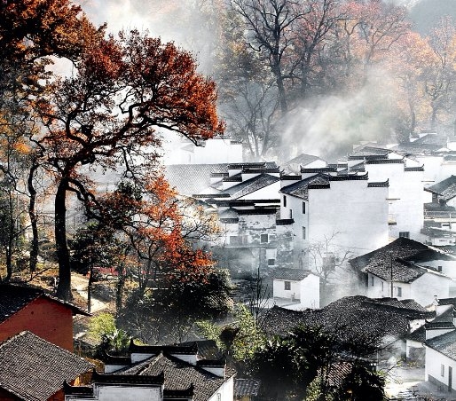 婺源石城：賞楓打卡地 一起來(lái)告白
