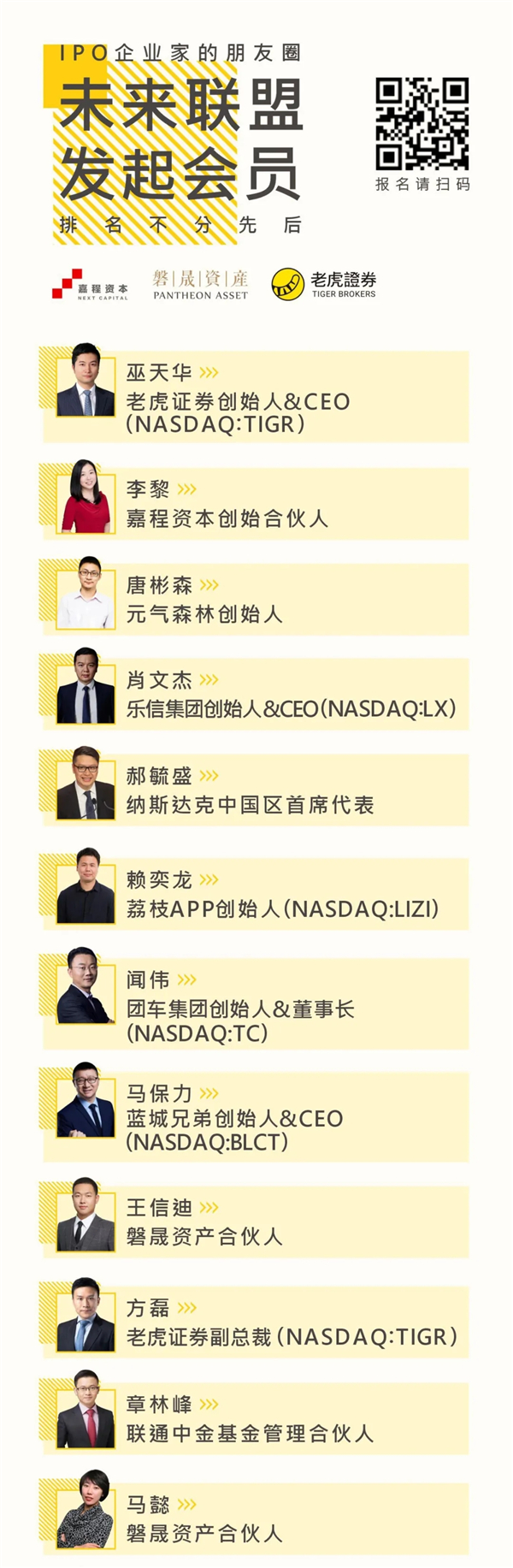 老虎證券攜嘉程資本、磐晟資產(chǎn)共同發(fā)起未來(lái)聯(lián)盟NEXT LEAGUE
