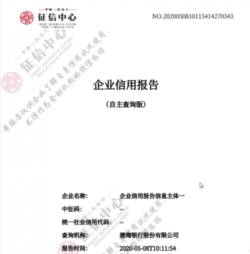 渤海銀行為小微企業(yè)提供全天候全免費(fèi)企業(yè)信用自助查詢(xún)服務(wù)