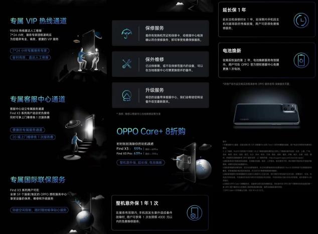 四大專屬服務(wù)、五大購機(jī)權(quán)益，OPPO Find X3系列首銷享最高24期分期免息