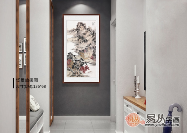 一進(jìn)門看到什么畫好？進(jìn)門掛畫，就得這么選