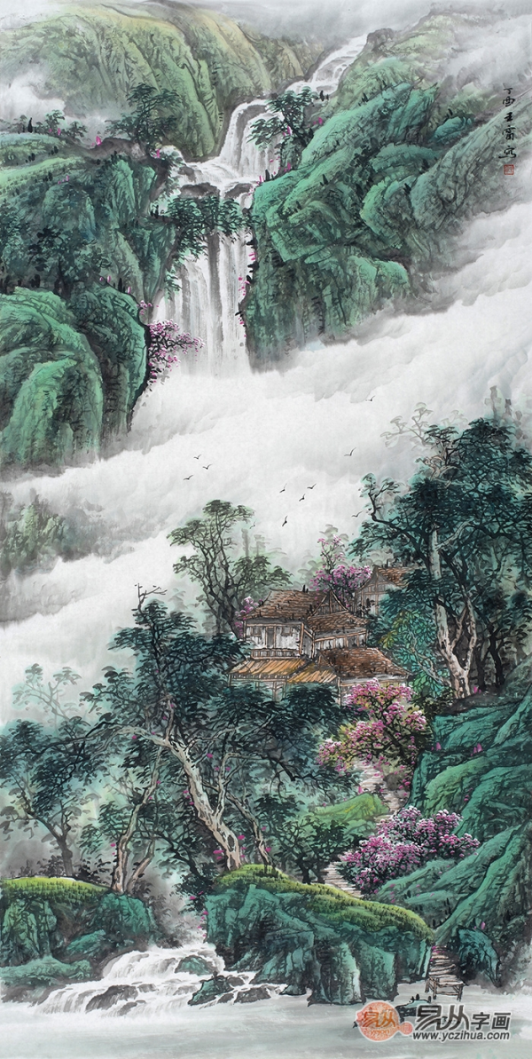 一進(jìn)門看到什么畫好？進(jìn)門掛畫，就得這么選