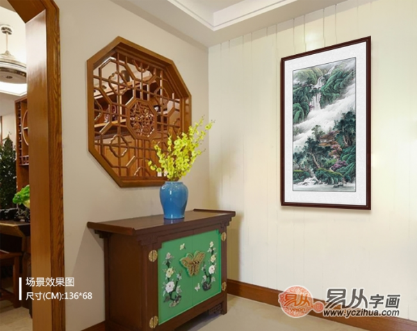 一進(jìn)門看到什么畫好？進(jìn)門掛畫，就得這么選