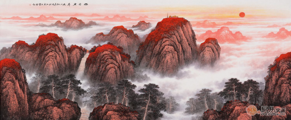 室內(nèi)背景墻裝飾畫選擇沒思路？看看畫家王寧山水畫