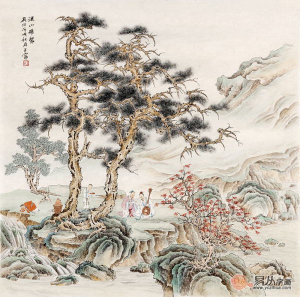 室內(nèi)背景墻裝飾畫選擇沒思路？看看畫家王寧山水畫