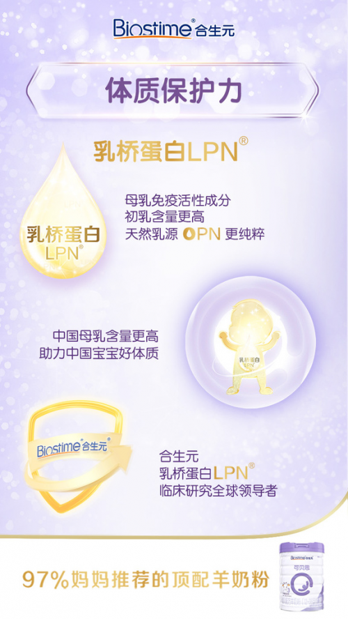 合生元羊奶粉全新包裝，延續(xù)母愛呵護(hù)