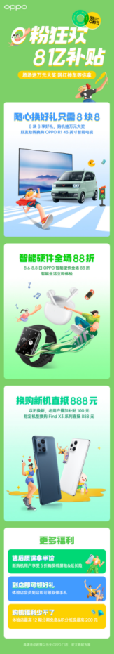 88 O粉節(jié)進(jìn)行中，8億補(bǔ)貼回饋O粉，更有OPPO總裁助力勇敢追夢