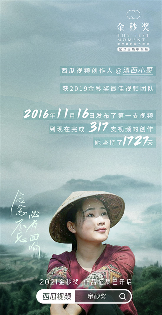 西瓜視頻開啟“2021金秒獎(jiǎng)-中視頻影響力榜單”評選