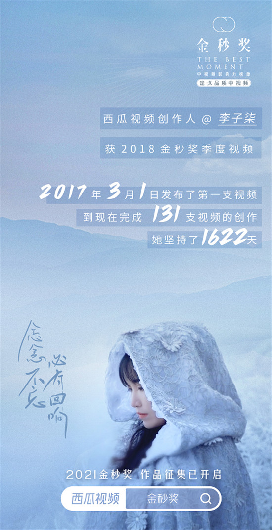 西瓜視頻開啟“2021金秒獎(jiǎng)-中視頻影響力榜單”評選