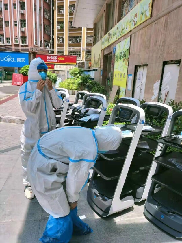 普渡機器人馳援奧運工作者隔離酒店，扎緊“外防輸入”口子