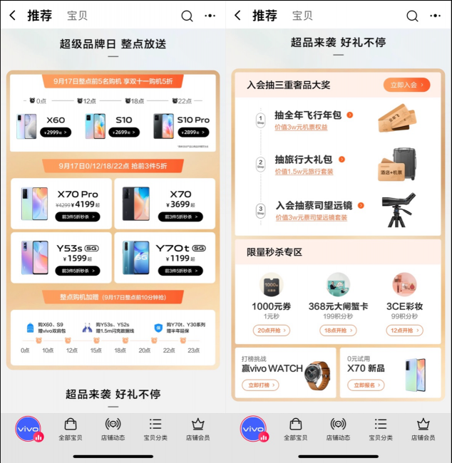 蔡司影像品閱時(shí)光，vivo攜年度影像旗艦X70登錄天貓超級(jí)品牌日