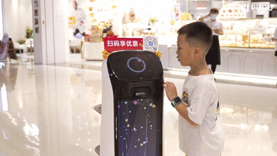掃碼領(lǐng)取優(yōu)惠券，普渡機器人“葫蘆”助力商家營銷