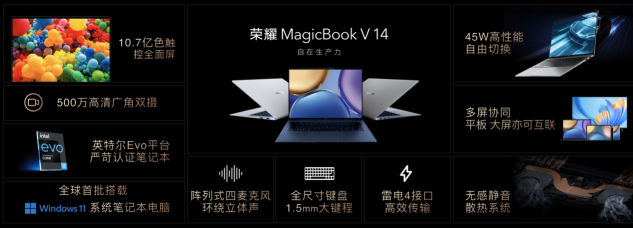 萬(wàn)物互聯(lián)體驗(yàn)新標(biāo)桿 榮耀MagicBook V 14首銷6199元起