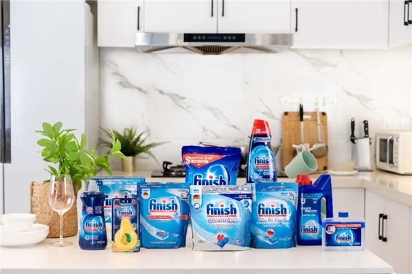 finish實(shí)力打造新一代洗碗機(jī)洗滌劑，量子極凈洗碗凝珠亮點(diǎn)多多