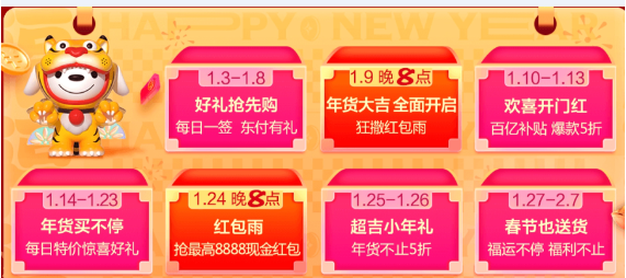 2022京東淘寶天貓年貨節(jié)活動是什么時候？9999元超級紅包、滿減攻略