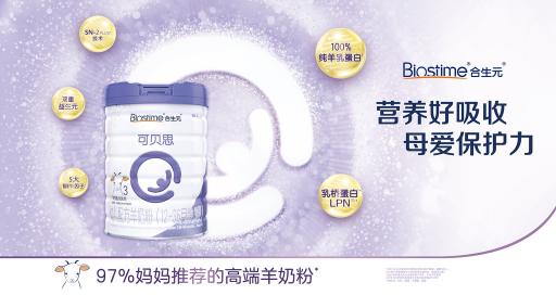 隨著消費升級，合生元羊奶粉成為眾多母嬰家庭的首選口糧