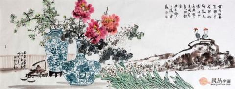 家居裝飾掛什么字畫好，名家國畫花鳥點(diǎn)綴恰到好處