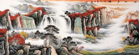 辦公室掛什么山水畫好？宋唐手繪國(guó)畫打造風(fēng)水順暢財(cái)運(yùn)旺！