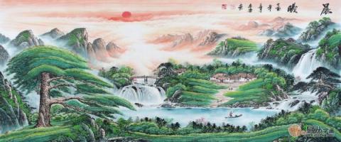 辦公室掛什么山水畫好？宋唐手繪國(guó)畫打造風(fēng)水順暢財(cái)運(yùn)旺！