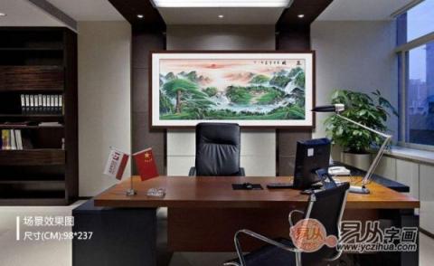 辦公室掛什么山水畫好？宋唐手繪國(guó)畫打造風(fēng)水順暢財(cái)運(yùn)旺！