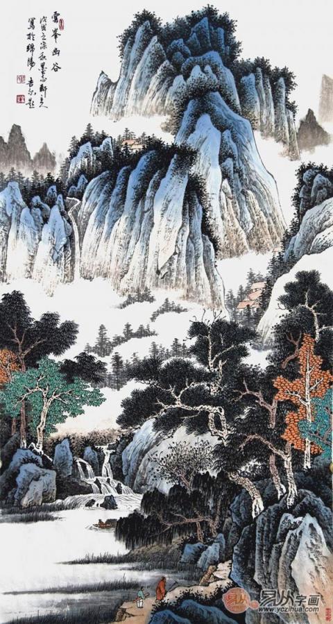 水墨丹青描繪山河之美—賞析許吉爾手繪國(guó)畫山水之美！