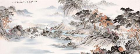 春節(jié)送禮送什么字畫好？李佩錦精品山水字畫雅致是首選！
